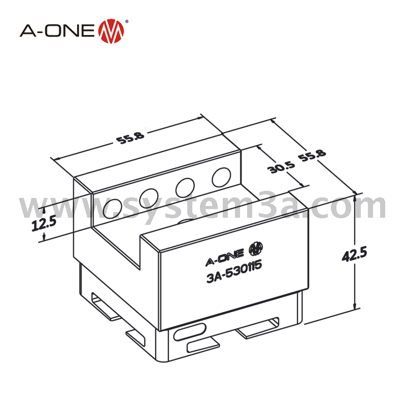 R ที่ยึดเหล็ก U30 3A-530115