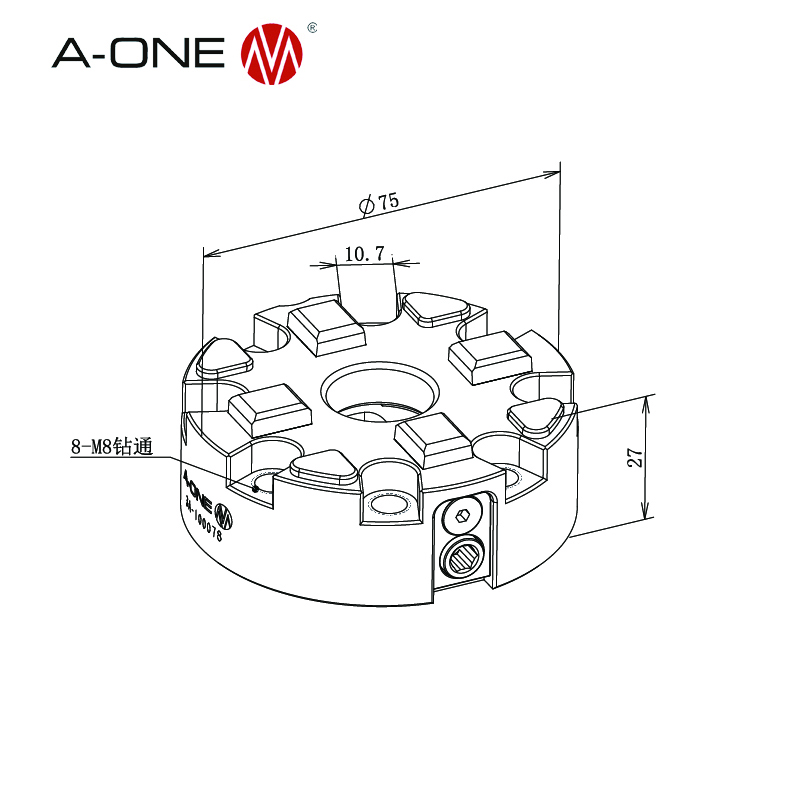 R75 หัวจับด้วยมือ 3A-100078