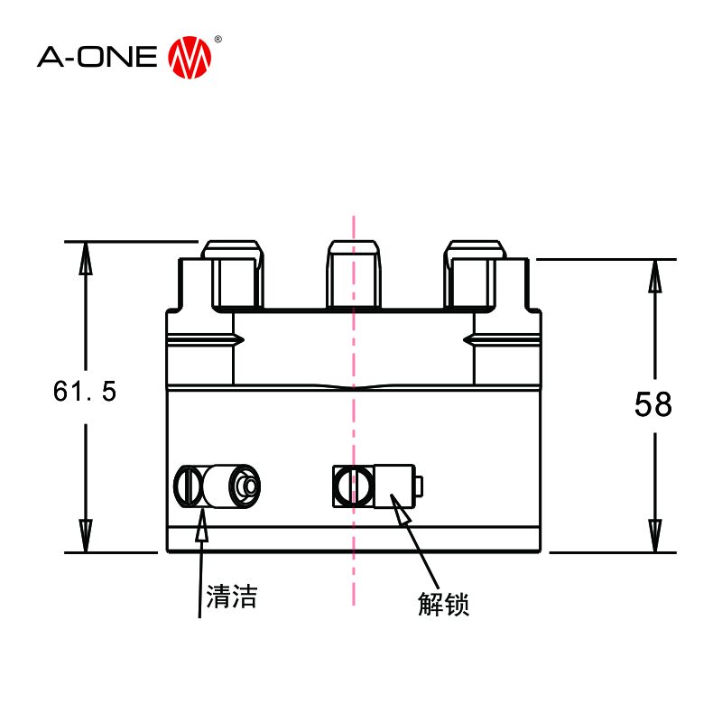  R Type Light Pneumatic Chuck 3A-100070 