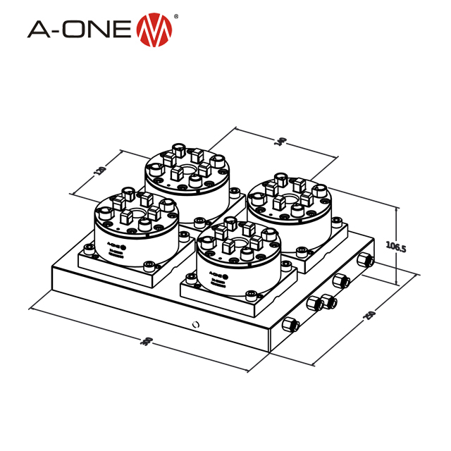 R Auto Chuck - Quatro 3A -100065 